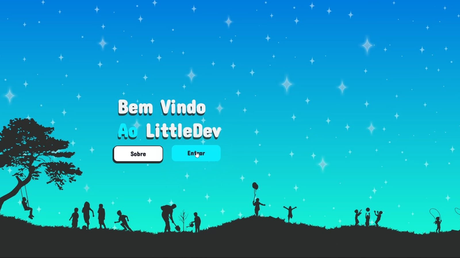 Como era em 2022: a tela de abertura original
