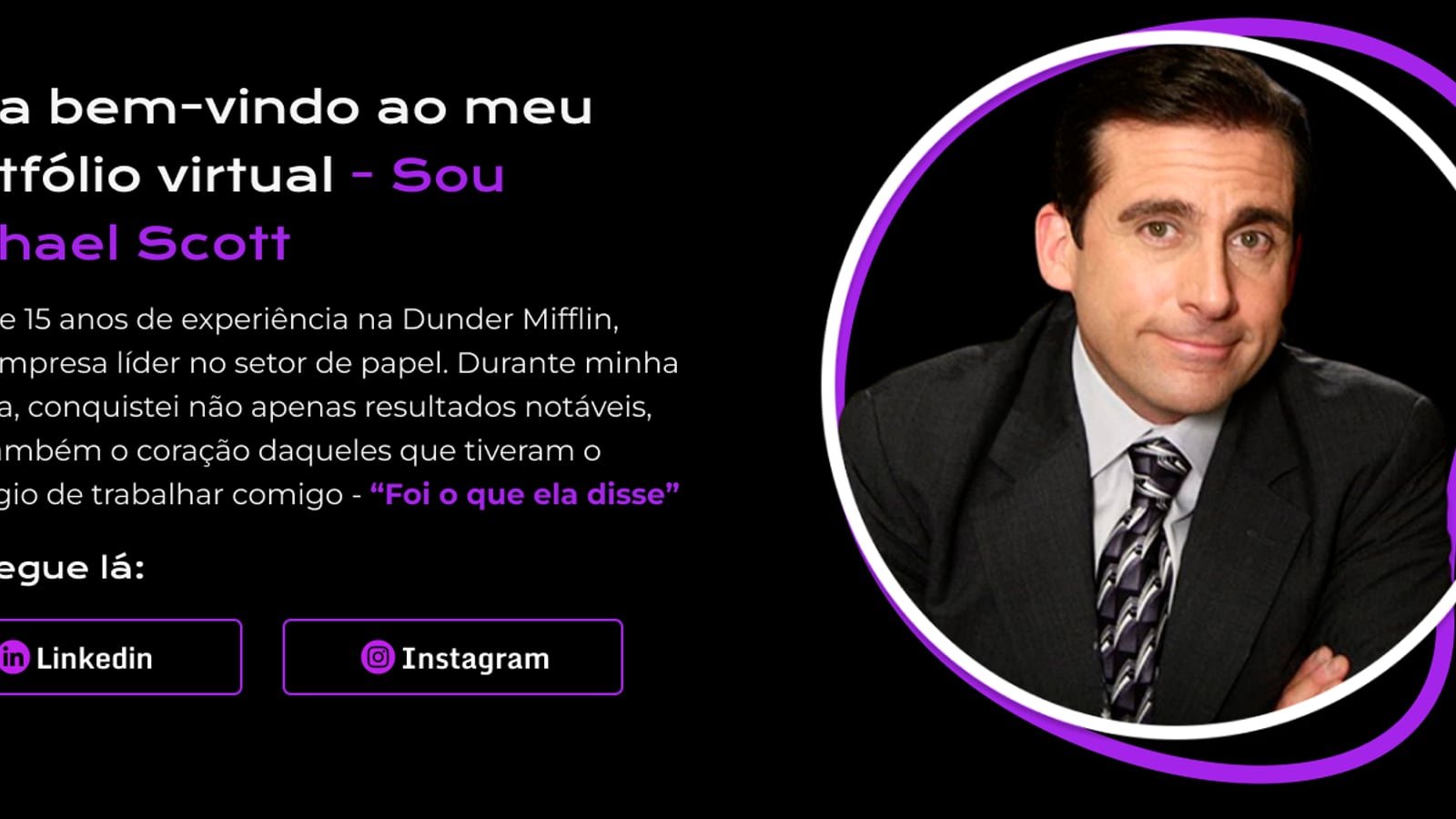 Projeto open source que ensina iniciantes a montar o primeiro portfólio
