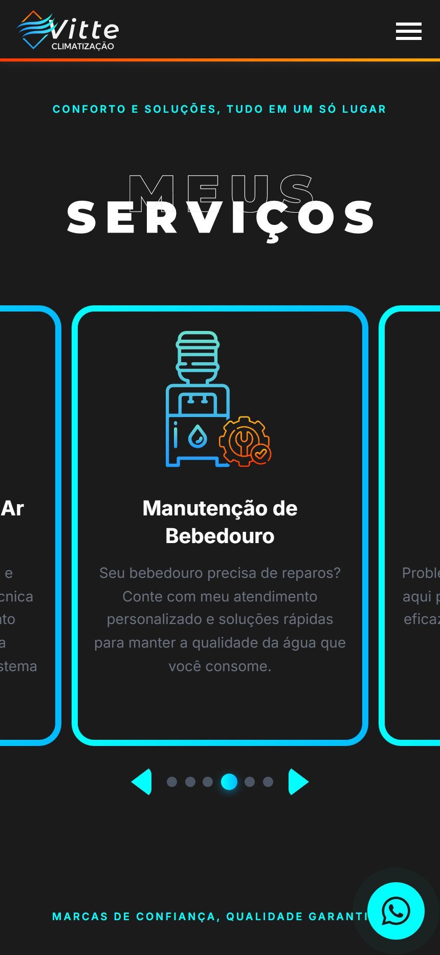 Serviços em celular